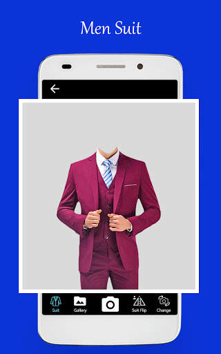 Men office suit photo editor screenshot 1