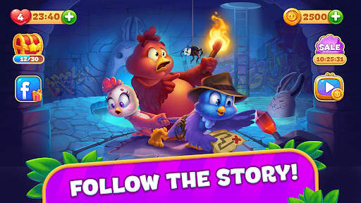 Brave Birds Adventure: Match 3 screenshot 4