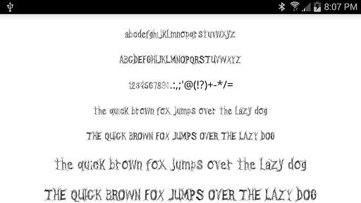 Halloween Fonts for FlipFont screenshot 4