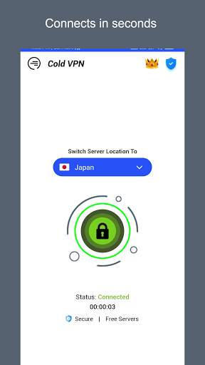 Cold VPN - Free Fast, VPN Proxy screenshot 1