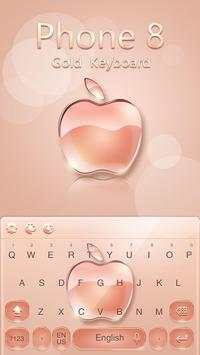 Keyboard for Phone 8 Gold screenshot 3