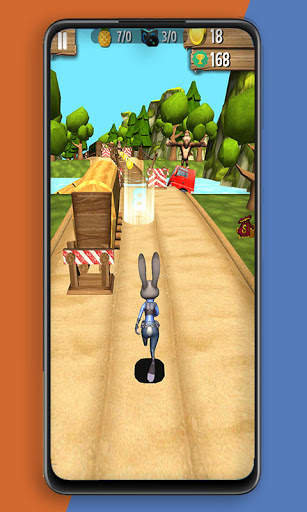 Zoo Jungle run: Fox and Rabbit Dash screenshot 2