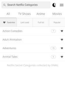 All Netflix Categories 6 تصوير الشاشة