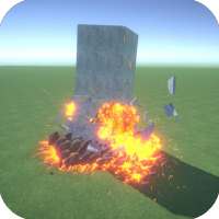 Sandbox destruction simulation logo