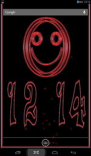Clock Smile Live Wallpaper screenshot 3
