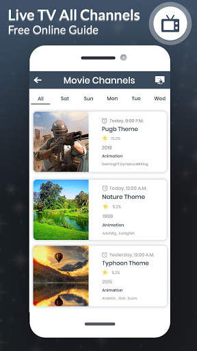 Live TV All Channels Free online Guide screenshot 1