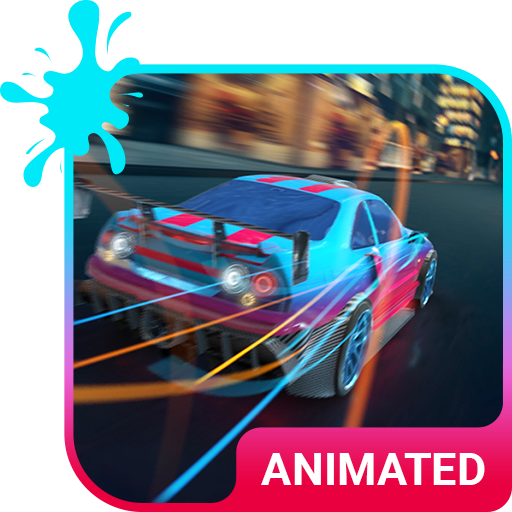Street Race Animated Keyboard   Live Wallpaper icon