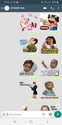 Stiker Wa Perang Gambar Lucu WAStickerApps screenshot 1