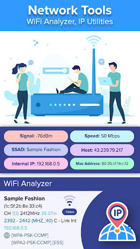 Network Tools: WiFi Analyzer, IP Utilities screenshot 1