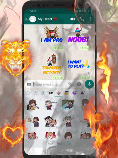 F - F 🔥 Nuevas Pegatinas-WAStickerApps ✅ screenshot 3