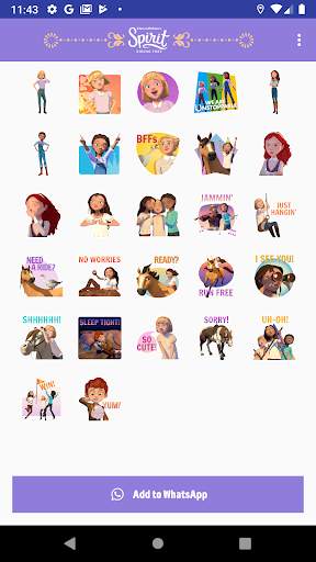 DreamWorks Spirit Riding Free Stickers screenshot 6