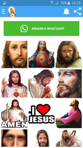 Virgen María & Jesús Stickers para Whatsapp 😍 screenshot 5