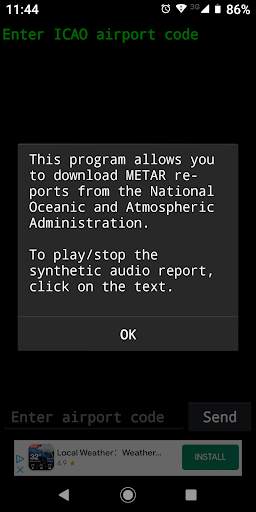 METAR скриншот 1