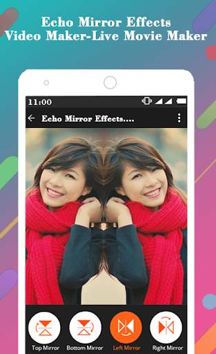Echo Mirror Effects Video Maker-Live Movie Maker screenshot 1