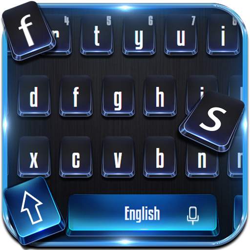 Black Blue Keyboard 10001005