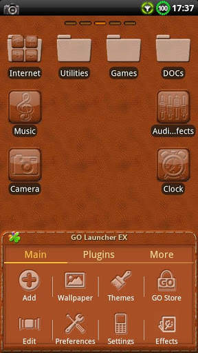 Leather GO Launcher EX Theme screenshot 5