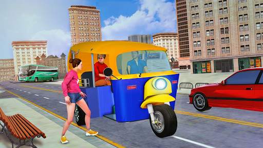 Modern Tuk Tuk Rickshaw Driver: New Driving Games screenshot 2