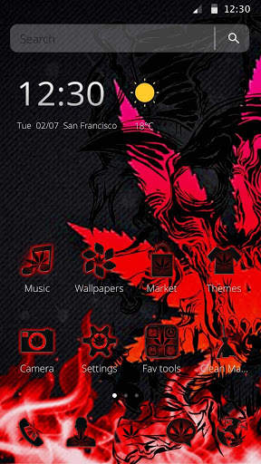 Skull Weed Theme screenshot 1