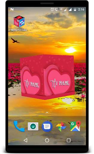 3D My Name Cube Live Wallpaper screenshot 4