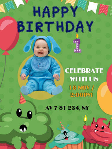 Tarjetas de cumpleaños con foto y nombre screenshot 6