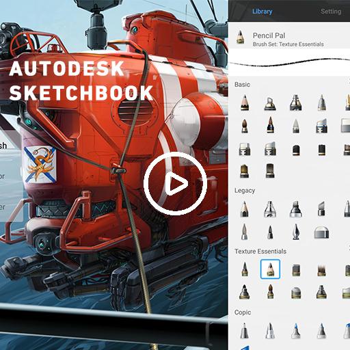 Autodesk Sketchbook Video Tutorials 2020 icon