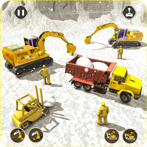 Snow Heavy Excavator Loader Simulator 19 icon