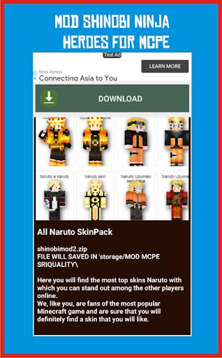Mod Shinobi Ninja Heroes for Mcpe screenshot 3