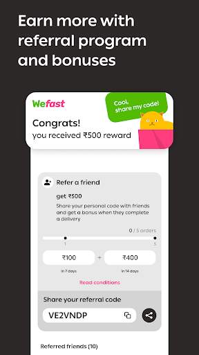WeFast: Delivery Partner App screenshot 3