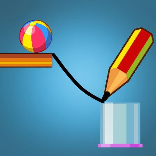 Physics draw ball puzzle icon