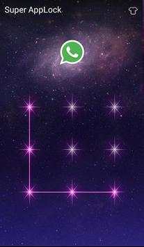 Applock Theme Galaxy screenshot 2