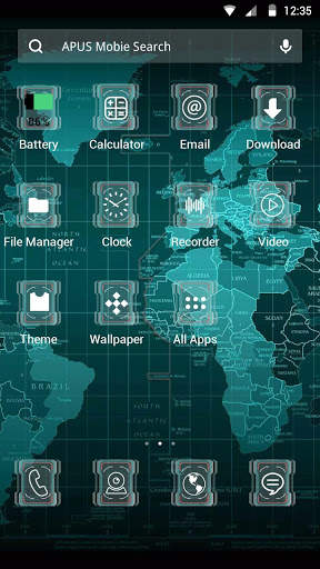 SCIENCE-APUS Launcher theme screenshot 2