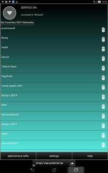 Favorites Wifi - battery save screenshot 7