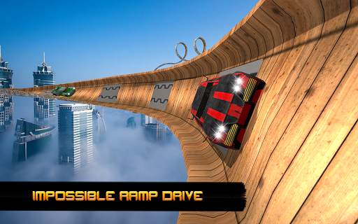 Vertical Mega Ramp Car Driving Stunts Simulator 3D screenshot 1