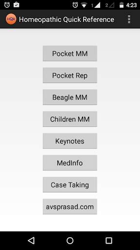 Homeopathic Quick Reference screenshot 1