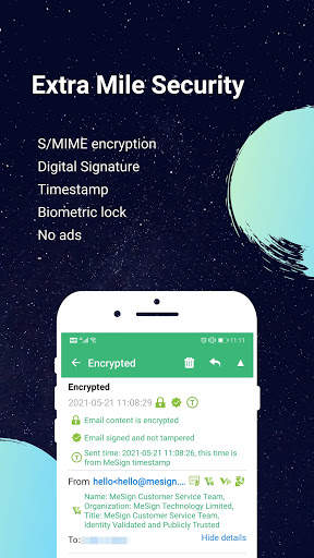 MeSign - Encrypted Email Client 3 تصوير الشاشة