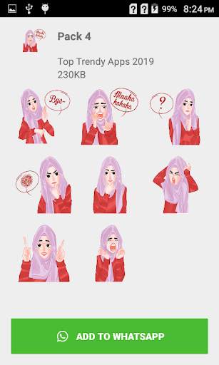 New Hijab girl Stickers 2020 screenshot 3