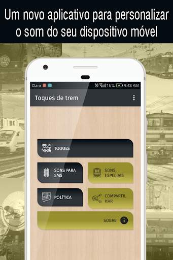 toques de trem para celular, tons e sons de trem screenshot 1
