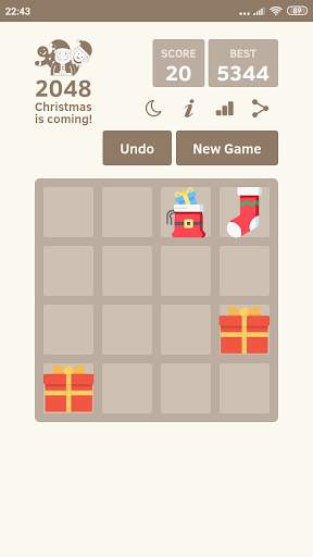 2048 Christmas 🎁 Puzzle Game screenshot 1
