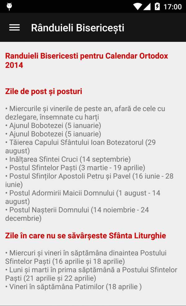 Calendar Ortodox screenshot 5