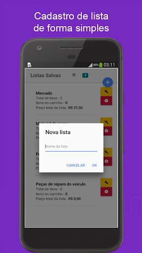 Lista de compras com preço screenshot 3