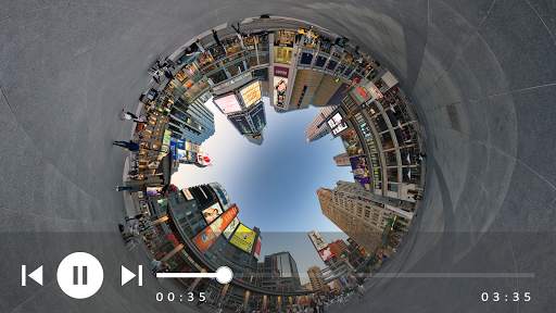 VR 360 video player screenshot 1