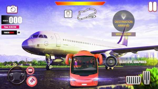 Euro Bus Simulator Game 2019 : Airport Driving 3D screenshot 1