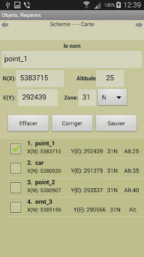 Topographie UTM screenshot 2