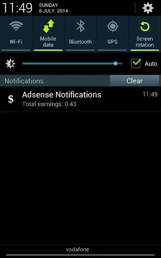 Notifications for Adsense Free screenshot 2