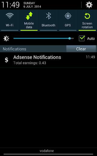 Notifications for Adsense Free screenshot 2