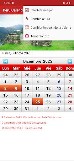 Peru Calendario 2023 screenshot 4