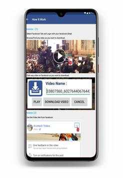 Facebook Video Downloder HD screenshot 1