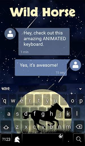 Wild Horse Animated Keyboard screenshot 3