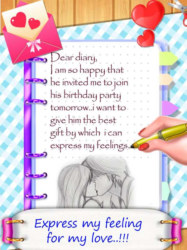Girl Secret Love Diary - First Date Crush screenshot 3