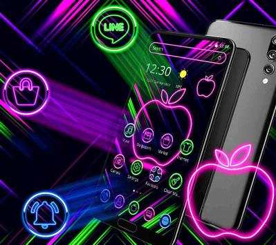 Neon Apple Colorful Launcher Theme🍏 screenshot 3